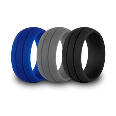 8.5mm Thin Width European and American Fashion Silicone Ring Sports Personalized Silicone Ring Customization